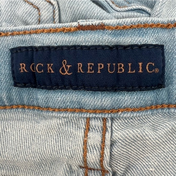 Rock & Republic Kendall Straight Leg Distressed Jeans Size 4 Women’s - Picture 2 of 6